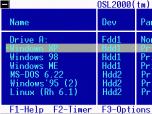 OSL2000 Boot Manager Screenshot