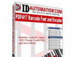 IDAutomation PDF417 Font and Encoder Screenshot