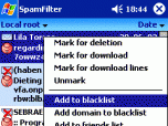 Pocket SpamFilter Screenshot