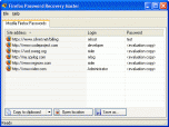 Firefox Password Recovery Master Screenshot
