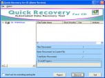 A Data Recovery Software - QR for CD Screenshot