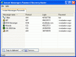 Instant Messengers Password Recovery Master Screenshot
