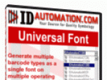 IDAutomation Universal Barcode Font Screenshot