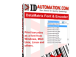 DataMatrix ECC200 Font and Encoder
