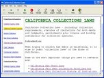 California Collections Laws Screenshot