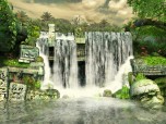 Mayan Waterfall 3D Screensaver Screenshot