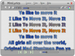 MiniLyrics Screenshot