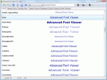 Advanced Font Viewer Screenshot
