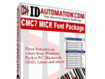 IDAutomation MICR CMC-7 Fonts Screenshot