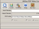 AVOne PSP Video Converter Screenshot