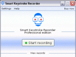 1st Smart Keystroke Recorder Pro Screenshot