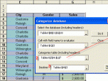 Categorizing Data for Excel Screenshot