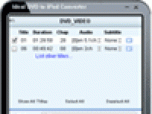 Ideal DVD to iPod Converter Screenshot