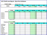 Profit Loss Report Spreadsheet Screenshot