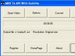 MKV To AVI With Subtitle Screenshot