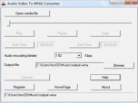 Audio Video To WMA Converter Screenshot