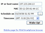 Online Wake-On-LAN Screenshot