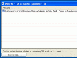 Word to HTML converter Screenshot