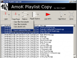 AmoK Playlist Copy Screenshot
