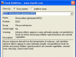 BySoft Food Additives Screenshot