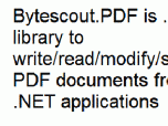 Bytescout PDF SDK Screenshot