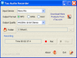 Tau Audio Recorder Screenshot