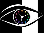 Eye Clock screensaver Screenshot