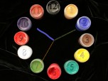 Paintbrush Clock screensaver Screenshot