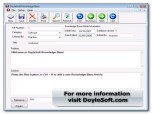 DoyleSoft Knowledge Base Software Screenshot