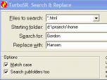 TurboSR Search and Replace Screenshot