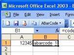 ABarCode for Excel Screenshot