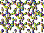 3D Flying Easter Eggs Screensaver Screenshot