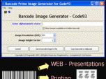 Code93 barcode prime image generator Screenshot