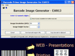 EAN13 barcode prime image generator Screenshot