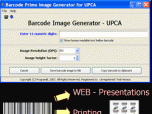 UPCA UPCE barcode prime image generator