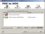 PDF to DOC Screenshot