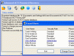 Advanced ACT Password Recovery Screenshot