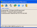 Advanced Lotus Password Recovery Screenshot