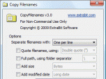 CopyFilenames Screenshot