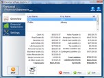 Personal Financial Statement Software Screenshot