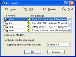 RapidKey Autotext Screenshot