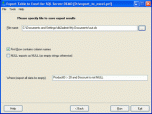 Export Database to Excel for SQL server Screenshot