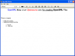 OpenXML Writer Screenshot