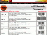 Native ASP Barcode Generator Screenshot