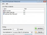 Quick File Duplicator Personal Edition Screenshot