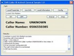 Caller ID ActiveX Screenshot