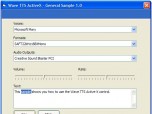 Wave TTS ActiveX Screenshot