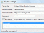 Tech-Pro CodeSign Screenshot