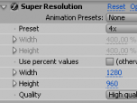 SuperResolution plugin Screenshot