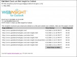 Web Insight for Outlook Screenshot